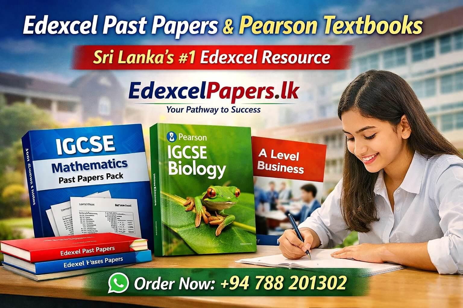 Edexcel Past Papers & Pearson Textbooks for Colombo International Schools | Sri Lanka’s #1 Edexcel Resource