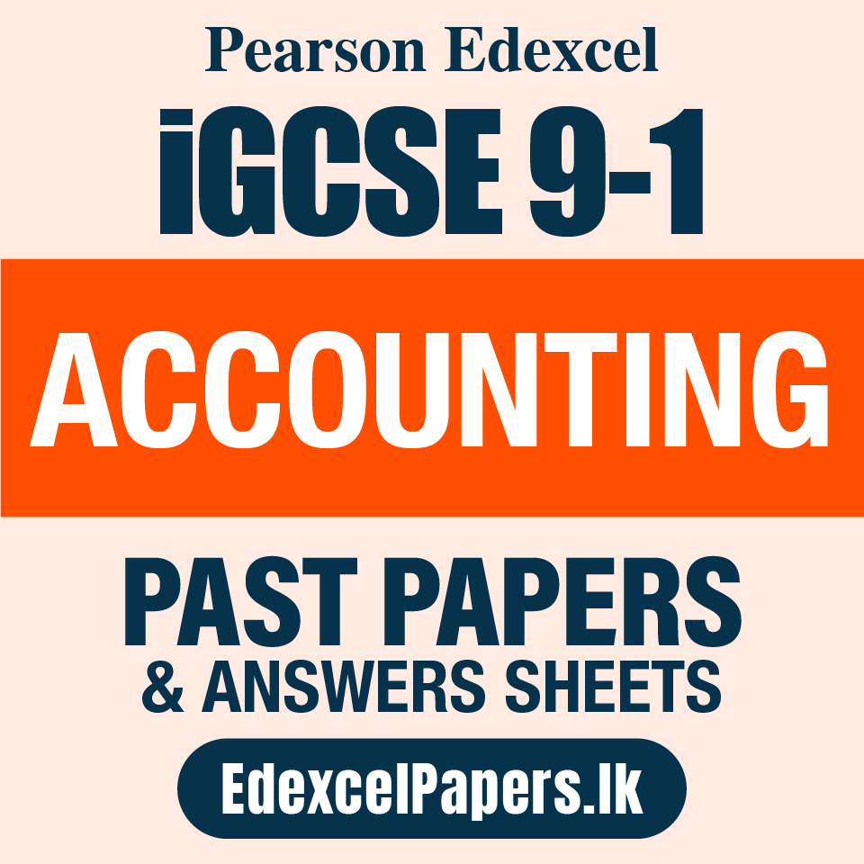 ACCOUNTING | Pearson Edexcel iGCSE OL Past Papers
